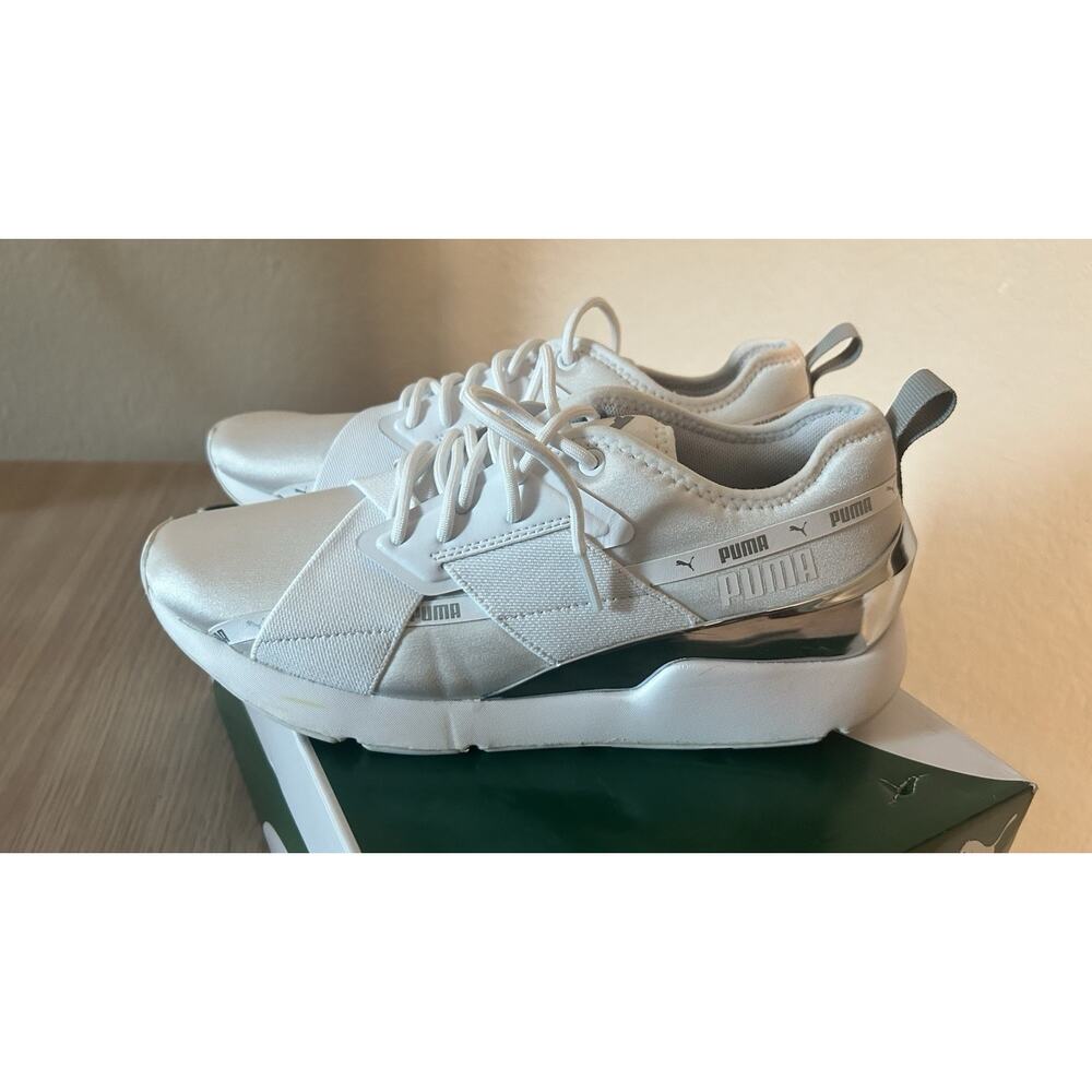 Puma Metallic/White/Silver - Women’s Size 8.5